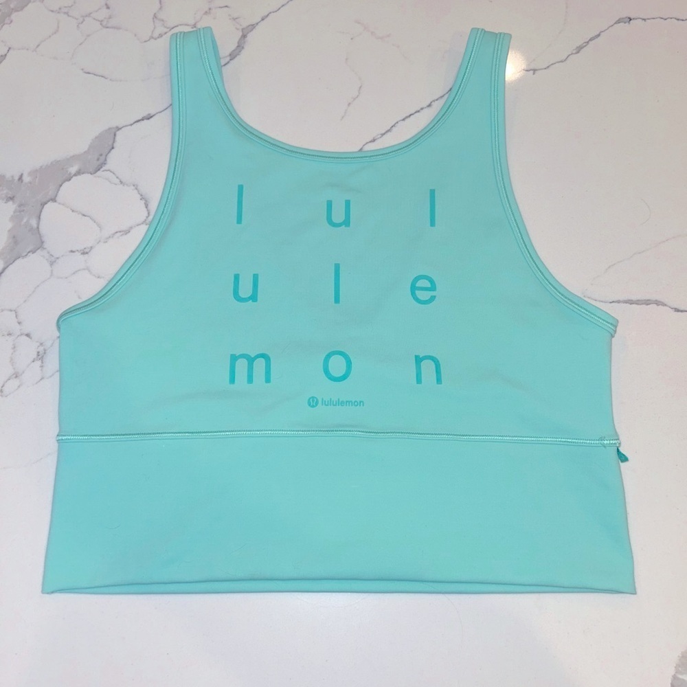 Lululemon Power Pivot Everlux Tank Top	 in Wild Mint size 10